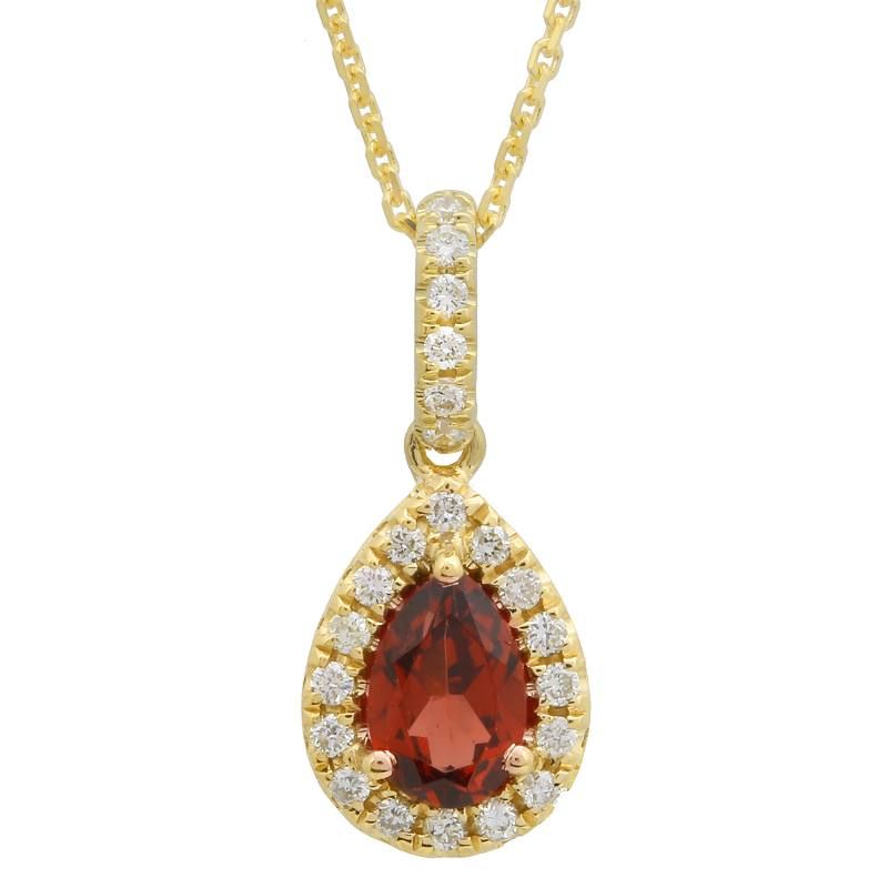 Garnet & Diamond Pendant